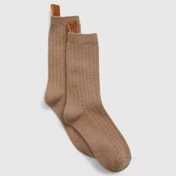 Короткие носки с блестками Gap, бежевый