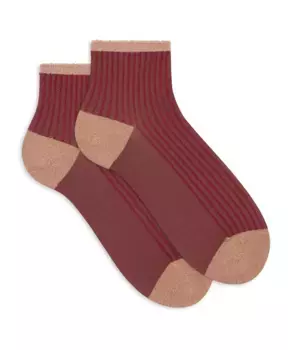 Короткие носки с люрексом Италия Gallo, мультиколор