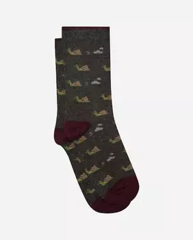 Короткие носки с принтом улитки Kiff-Kiff, серый