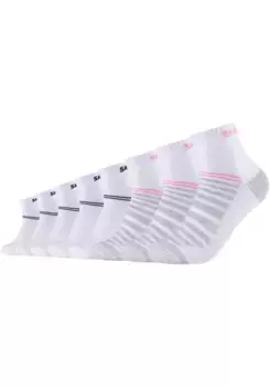 Короткие носки Skechers (8 шт.), с сетчатой вентиляцией, белый