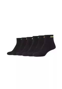 Короткие носки Skechers "Короткие носки, 6 шт.", черный