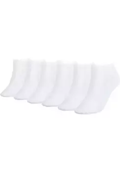 Короткие носки Tommy Hilfiger (6 шт.) с вышитым логотипом, белый