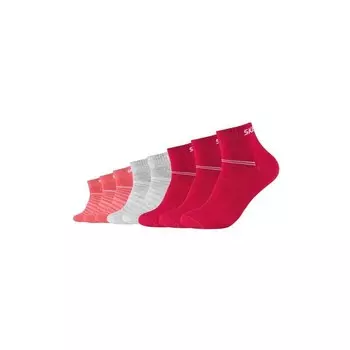 Короткие носки унисекс малиновое вино, упаковка 8 шт. SKECHERS, цвет rosa