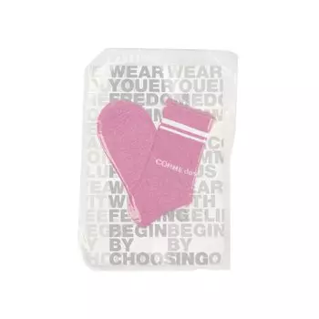 Короткие носки в рубчик Comme des Garons Homme Plus, цвет Розовый вереск