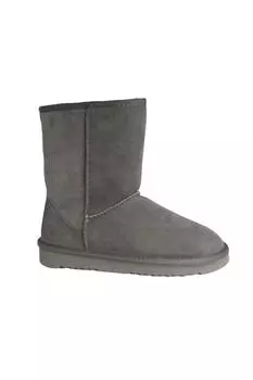 Короткие однотонные ботинки Jodie из овчины Eastern Counties Leather, серый