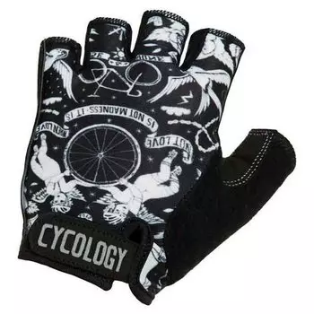 Короткие перчатки Cycology Velo Tattoo Short Gloves, черный