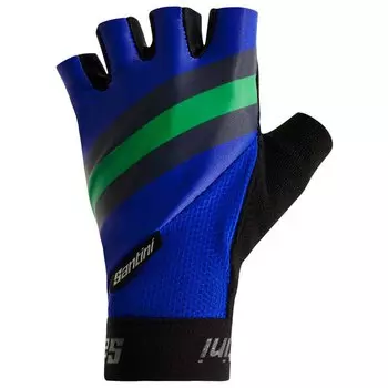 Короткие перчатки Santini Bengal Short Gloves, синий