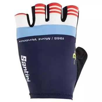 Короткие перчатки Santini MJ Mont Ventoux Short Gloves, разноцветный