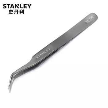 Короткие пинцеты Stanley Elbow, 118 мм, утолщенные пинцеты из нержавеющей стали, тонкий зажим с резьбой, зажим 94-516-23