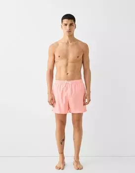 Короткие плавки-шорты Bershka, розовый