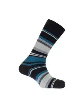 Короткие полосатые носки из овечьей шерсти Сделано в Испании Punto Blanco, синий