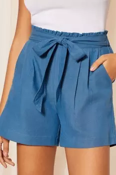 Короткие пояса с завязками в бумажном пакете и льном Friends Like These, синий