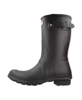Короткие резиновые сапоги оригинального фасона. Hunter, черный