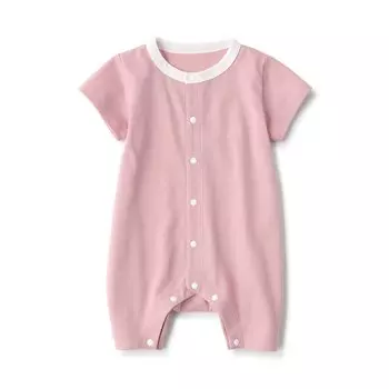Короткие рукава короткие все (период ползания) MUJI, розовый