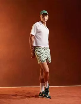 Короткие шорты для плавания с геометрическим принтом ASOS DESIGN