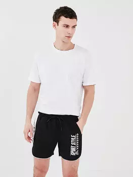 Короткие шорты для плавания стандартного кроя с принтом LCW SWIMWEAR