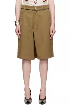 Короткие шорты для скейтбординга Twisted Martine Rose, бежевый