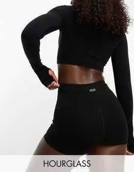 Короткие шорты из хлопка размером 3 дюйма ASOS Hourglass Icon