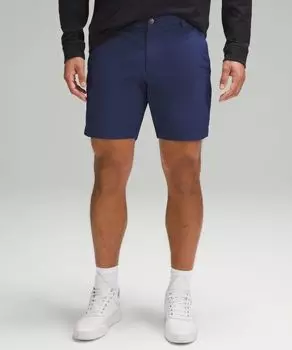 Короткие шорты классической посадки Lululemon, синий