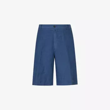 Короткие шорты Lino в темно-синем цвете 120% Lino, синий