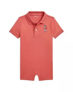 Короткие шорты-поло Polo Bear из мягкого хлопка для мальчиков - для малышей Ralph Lauren, красный