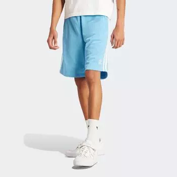 Короткие шорты с 3 полосками adicolor adidas Originals, цвет semi blue burst