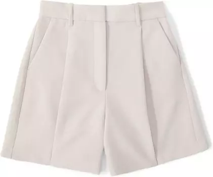 Короткие шорты с мягкой структурой Abercrombie & Fitch, цвет Chateau Grey