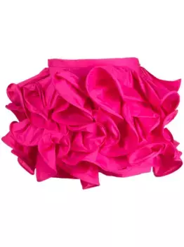 Короткие шорты с оборками Rochas, розовый