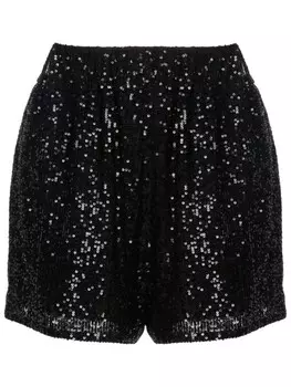 Короткие шорты с пайетками Gloria Coelho, черный