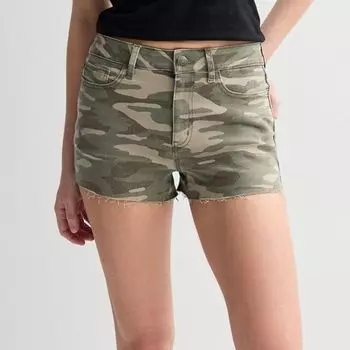 Короткие шорты с высокой талией и изгибами для юниоров So, цвет camo