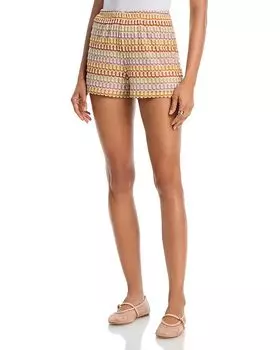 Короткие шорты вязаные крючком - эксклюзив AQUA, мультиколор
