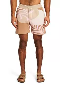 Короткие шорты Zeppelin из жаккарда коричневого/розового цвета SER.O.YA