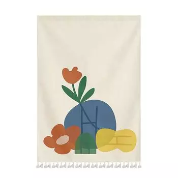 Короткие шторы, декоративные красивые эффектные кисточки с принтом, чехол для гардероба, полууловитель для дома-А, размеры: 50 x 70 см Stuttg, мультиколор