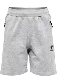 Короткие спортивные брюки MOVE GRID Hummel, цвет grey melange