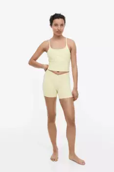 Короткие спортивные леггинсы от softmove H&M, желтый