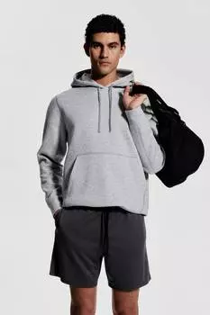 Короткие спортивные шорты H&M, серый