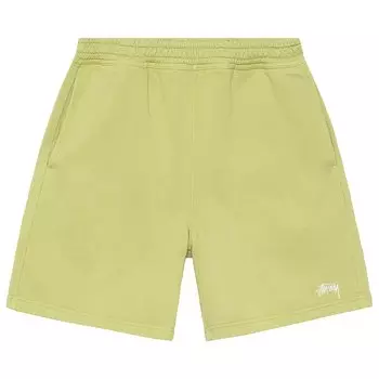 Короткие спортивные шорты с логотипом Stussy Overdyed Stock, цвет Бледно-зеленый