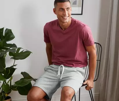 Короткие спортивные штаны Tchibo, хизер серый