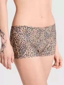 Короткие трусики-шортики Pink, леопардовый принт