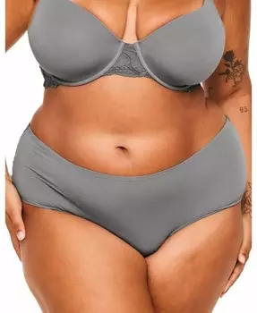 Короткие трусики Teagan больших размеров Adore Me, серый