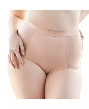 Короткие трусики телесного цвета с высокой талией Naked Rebellion