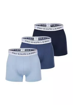 Короткие трусы, 3 шт., пояс с логотипом, мужские POLO RALPH LAUREN, цвет Crs Navy
