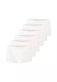 Короткие трусы 6 пар в упаковке на каждый день хлопок Sloggi, белый
