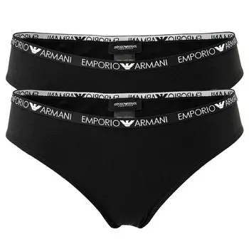 Короткие трусы bi pack Emporio Armani, черный
