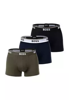 Короткие трусы Power Pants, пояс с логотипом, 3 шт., мужские BOSS, цвет Open Miscella