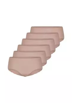 Короткие трусы, упаковка из 6 шт ZERO Microfibre 20 Sloggi, цвет Cameo Braun