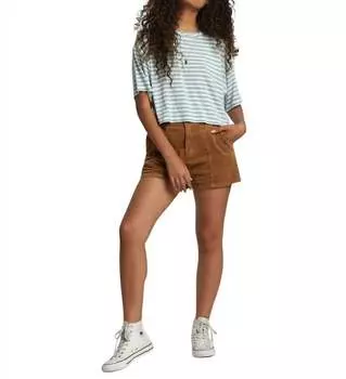 Короткие вельветовые шорты Daylight цвета Sienna RVCA