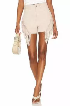 Короткие замшевые шорты с бахромой для пляжной прогулки BLANKNYC, цвет beach walk