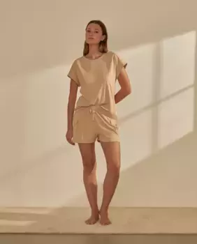 Короткие женские брюки с карманами nfasis, цвет Tostado