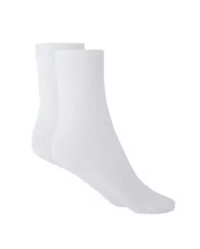 Короткие женские носки из однотонной шотландской пряжи Punto Blanco, белый